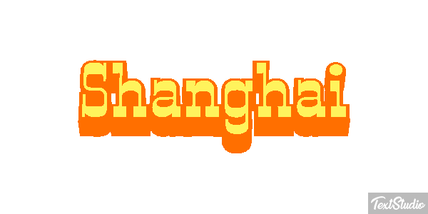 Shanghai Effet de texte