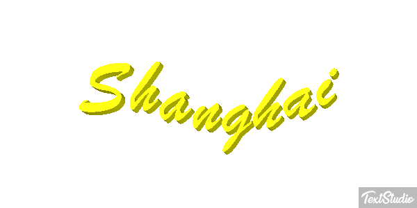 Shanghai Effet de texte