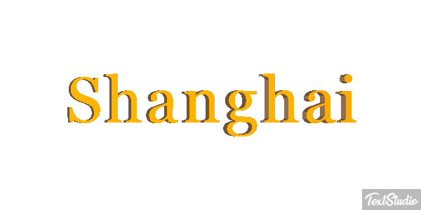 Shanghai Effet de texte