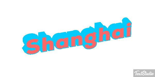 Shanghai Effet de texte
