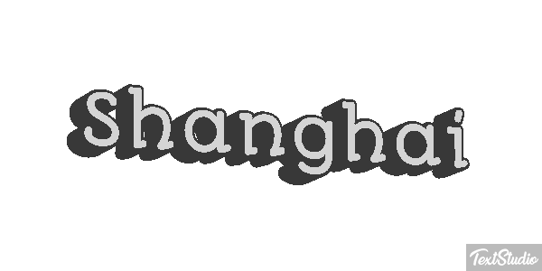 Shanghai Effet de texte