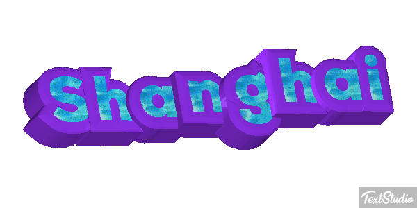 Shanghai Effet de texte