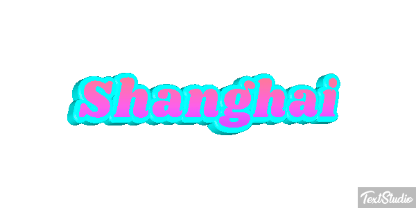 Shanghai Effet de texte
