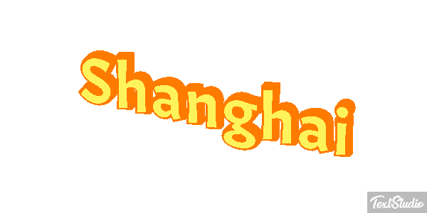 Shanghai Effet de texte