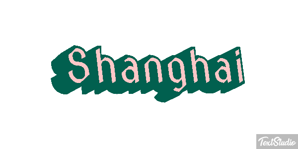Shanghai Effet de texte