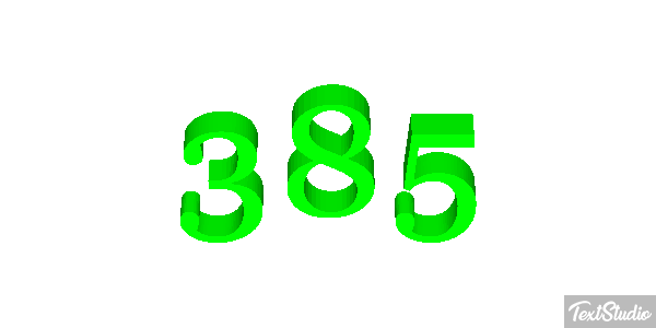 385 Texteffekt