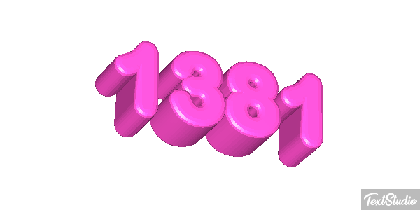 1381 Text effect