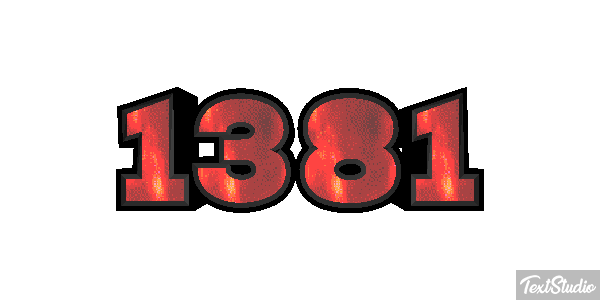1381 Text effect