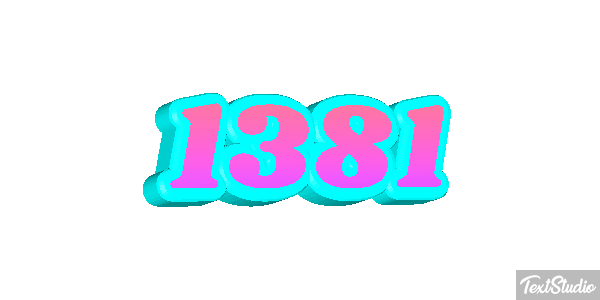 1381 Text effect