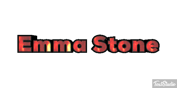 Emma Stone Efeito do texto