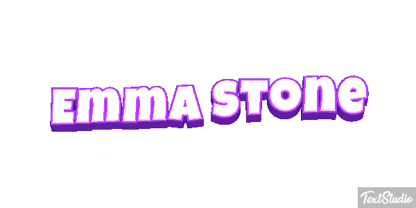 Emma Stone Efeito do texto