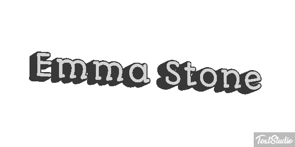 Emma Stone Efeito do texto