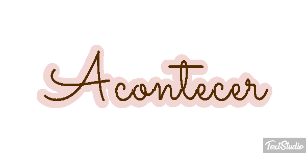 Acontecer Text effect
