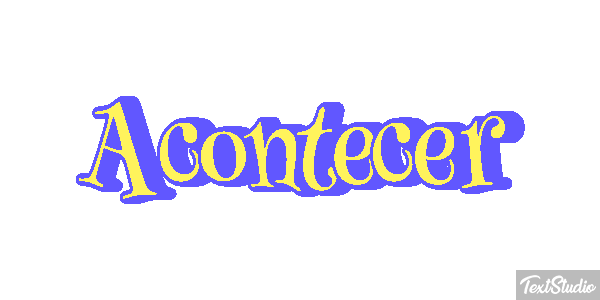 Acontecer Text effect