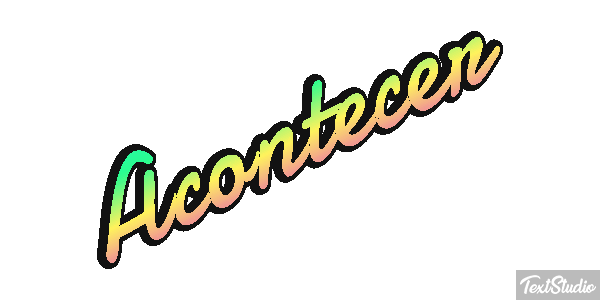 Acontecer Text effect