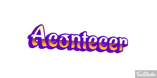 Acontecer Text effect