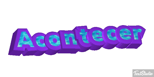 Acontecer Text effect