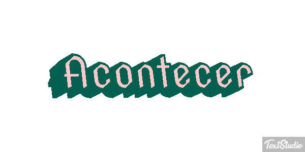 Acontecer Text effect