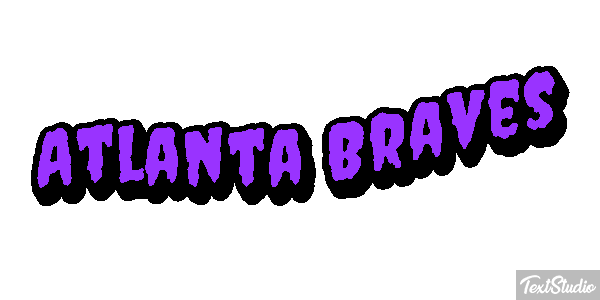 Atlanta Braves Texteffekt