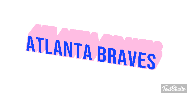 Atlanta Braves Texteffekt