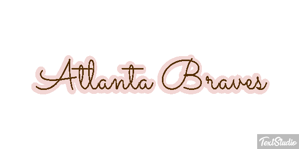 Atlanta Braves Texteffekt