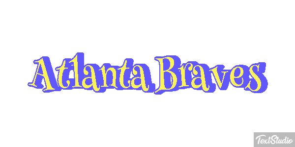 Atlanta Braves Texteffekt