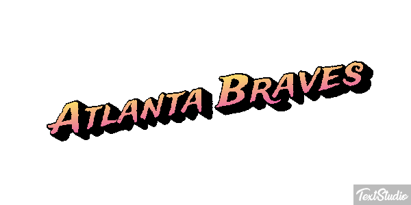 Atlanta Braves Texteffekt