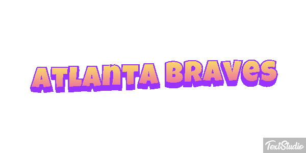 Atlanta Braves Texteffekt