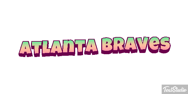Atlanta Braves Texteffekt