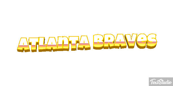 Atlanta Braves Texteffekt