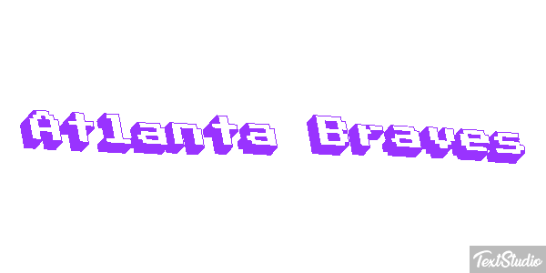 Atlanta Braves Texteffekt