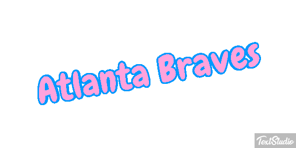 Atlanta Braves Texteffekt