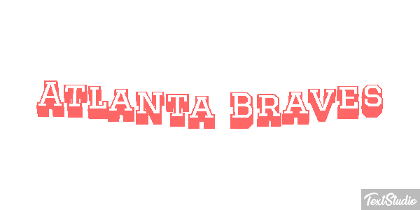 Atlanta Braves Texteffekt