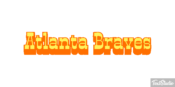 Atlanta Braves Texteffekt