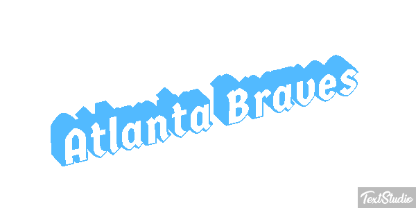 Atlanta Braves Texteffekt