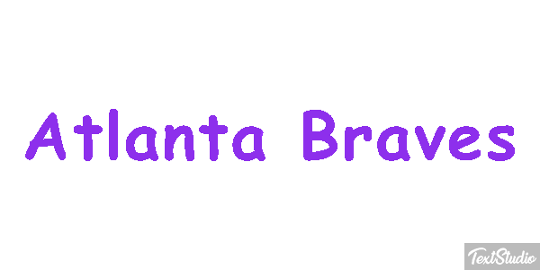Atlanta Braves Texteffekt