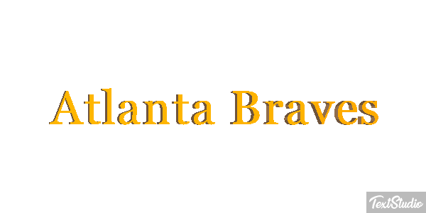 Atlanta Braves Texteffekt