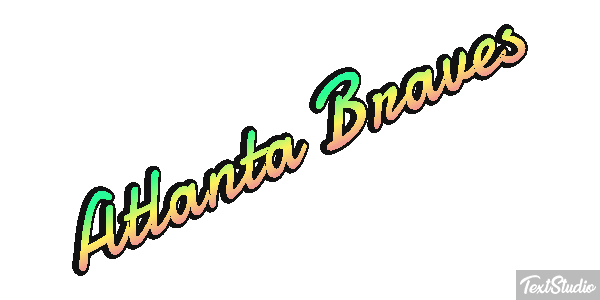 Atlanta Braves Texteffekt