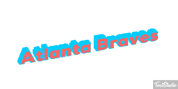 Atlanta Braves Texteffekt