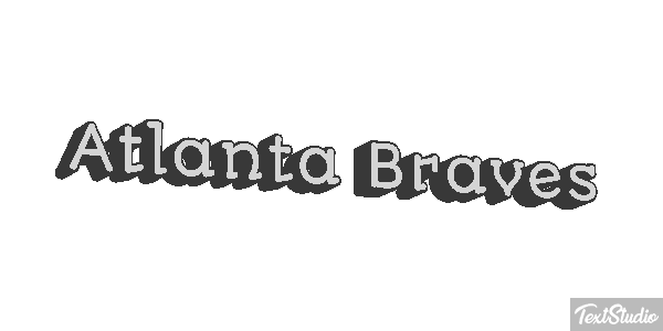 Atlanta Braves Texteffekt