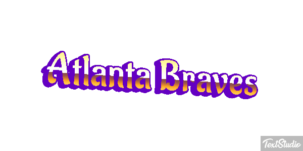 Atlanta Braves Texteffekt