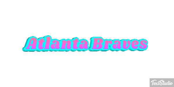 Atlanta Braves Texteffekt