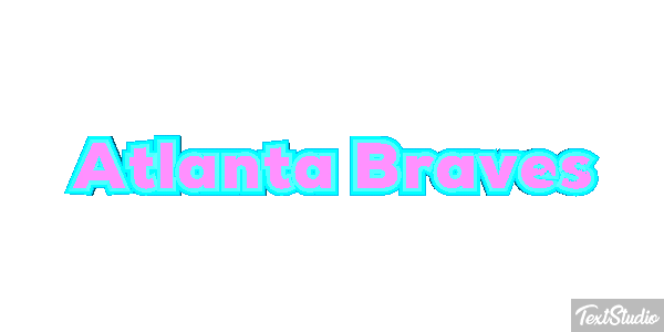 Atlanta Braves Texteffekt