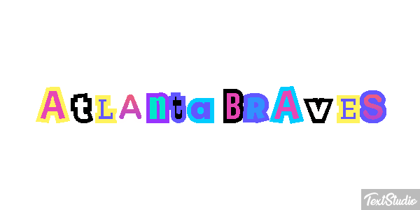 Atlanta Braves Texteffekt