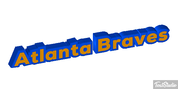 Atlanta Braves Texteffekt