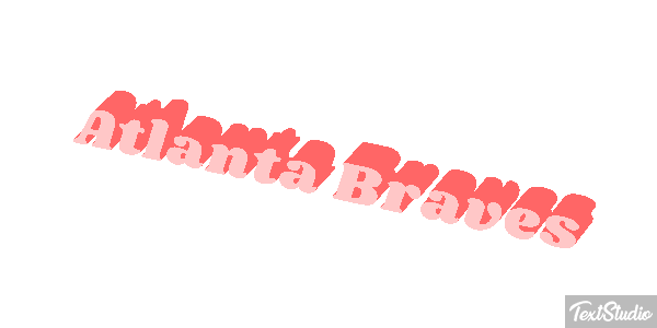 Atlanta Braves Texteffekt