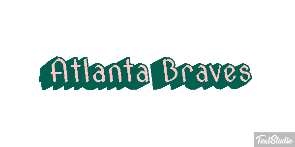 Atlanta Braves Texteffekt
