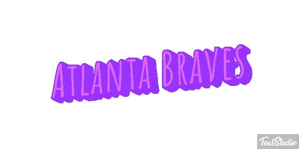 Atlanta Braves Texteffekt