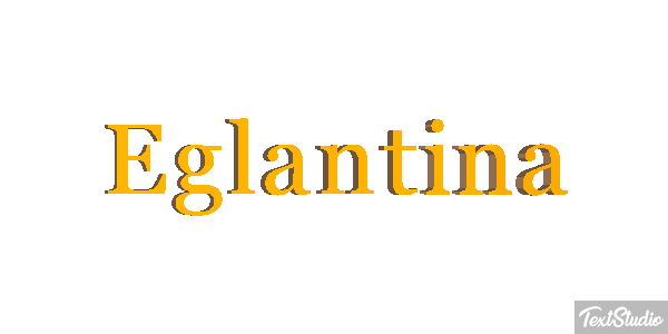 Eglantina Effetto testo