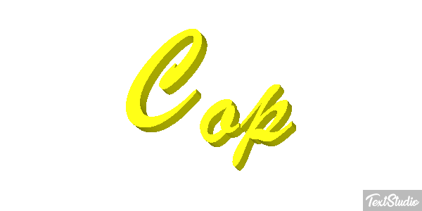 Cop Effetto testo